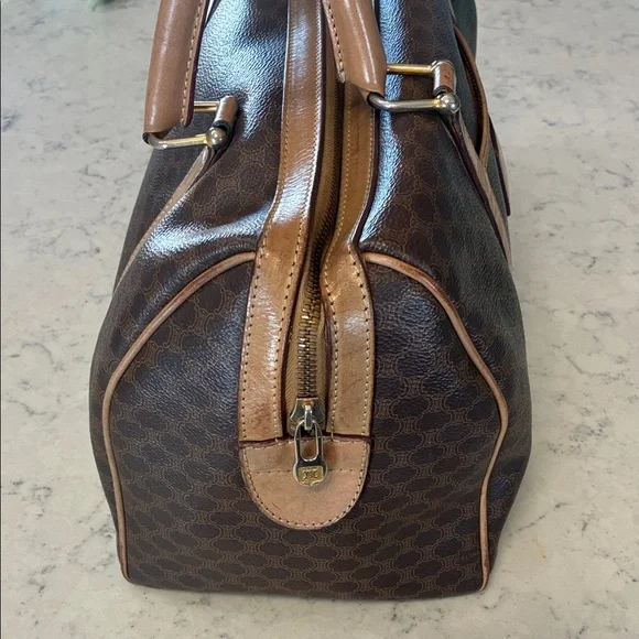Pre-Loved Céline Vintage Macadam Boston Bag - Picture 2 of 7